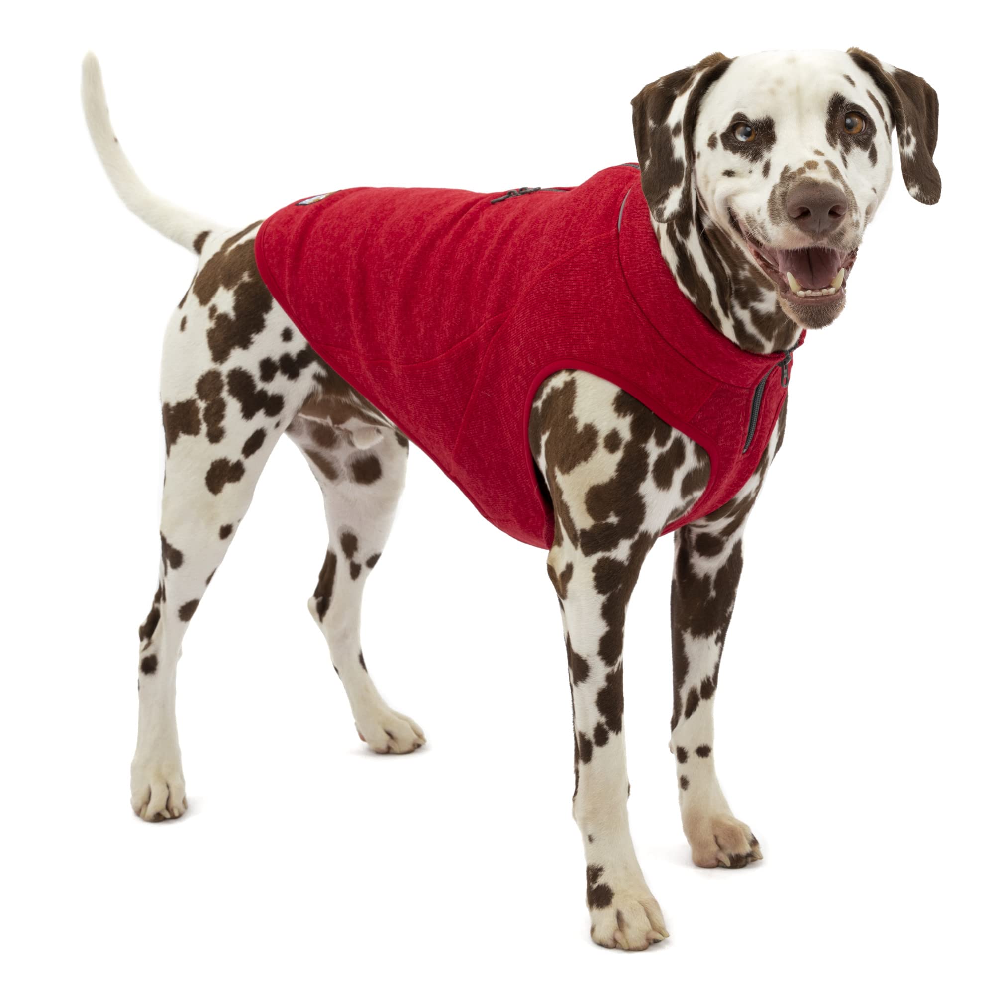 K9 Core Dog Sweater - Knit Fleece Winter Coat for Dogs - Layer with Jackets or Wear Separately - Use with Your Leash - Lightweight, Reflective Accents, Adjustable Neck