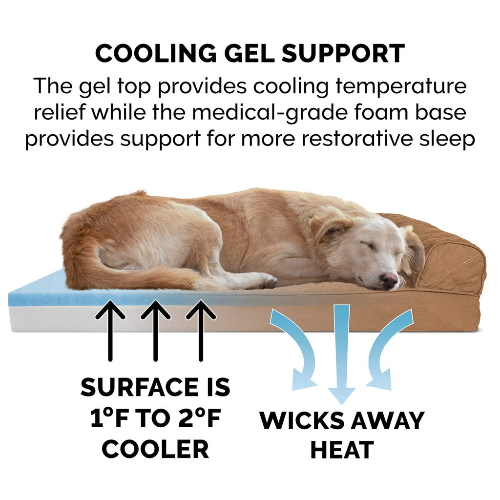 Furhaven Cooling Gel — Cama Refrescante con Gel para Perro
