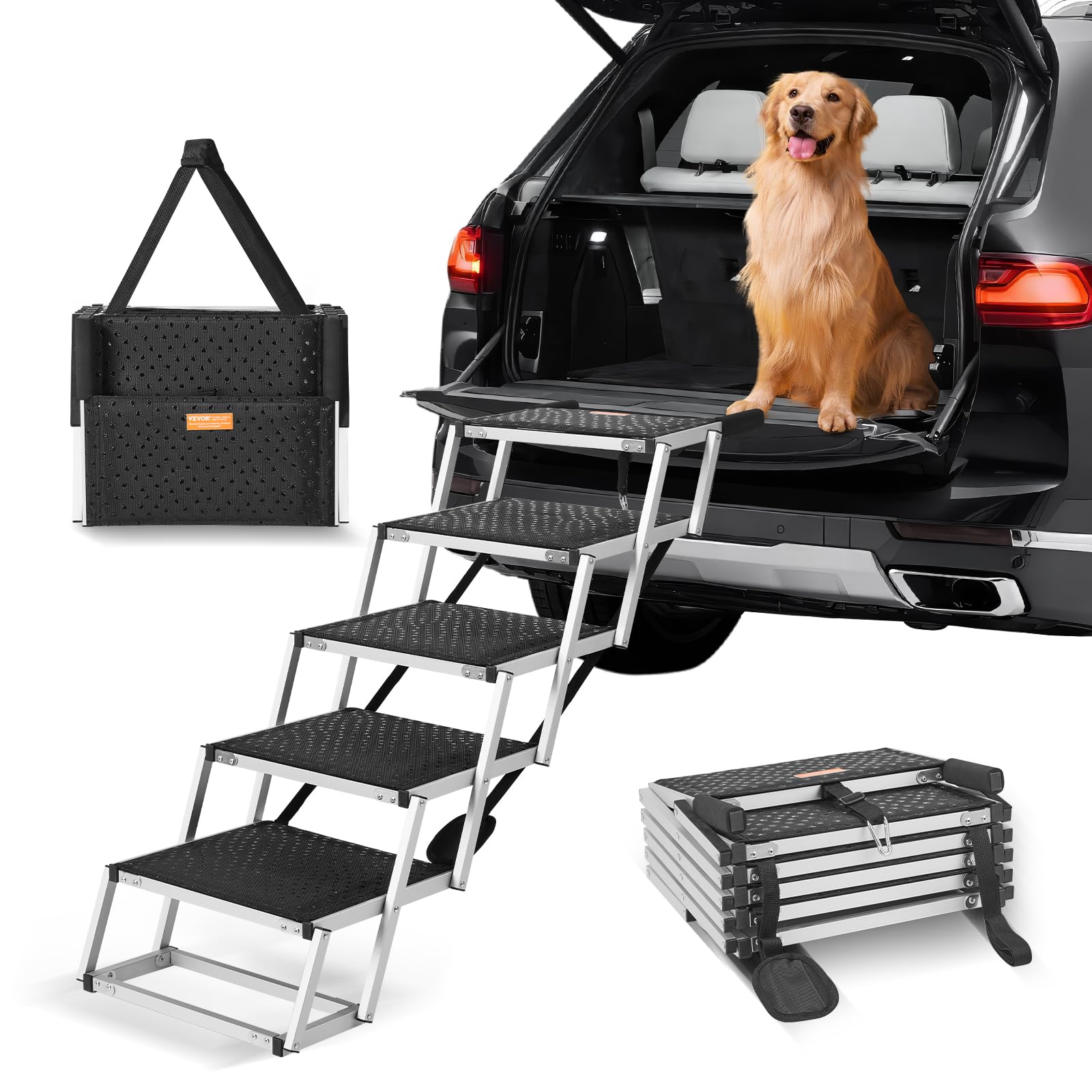 VEVOR — Escalera para Mascotas — Escalones para Subir a Cama, Sofá o Muebles para Perro y Gato