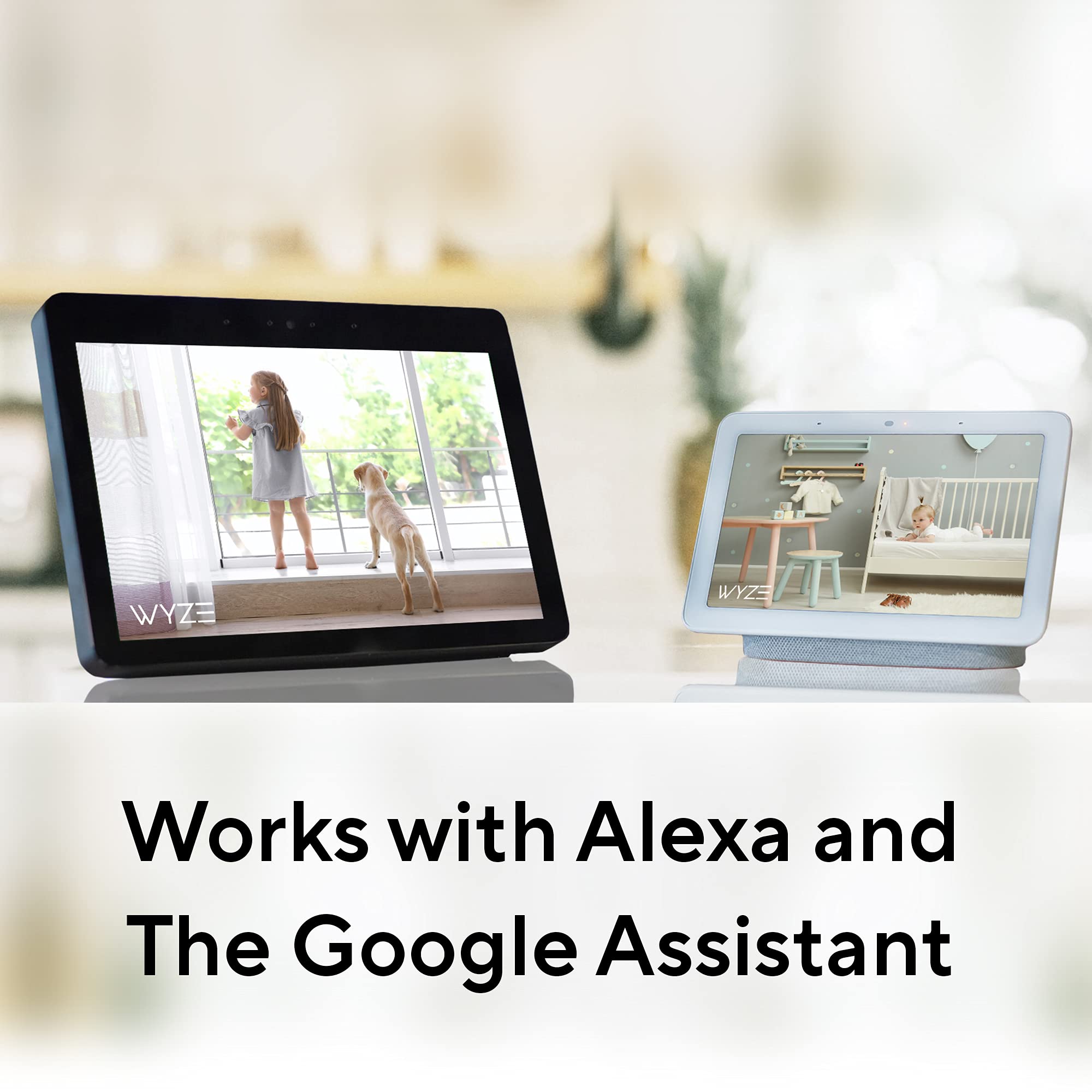 WYZE Cam Pan v2 — Cámara de Seguridad Interior Inteligente con Visión Nocturna a Color, Detección de Movimiento y Sonido, Rotación 360°, Compatible con Alexa y Google Assistant