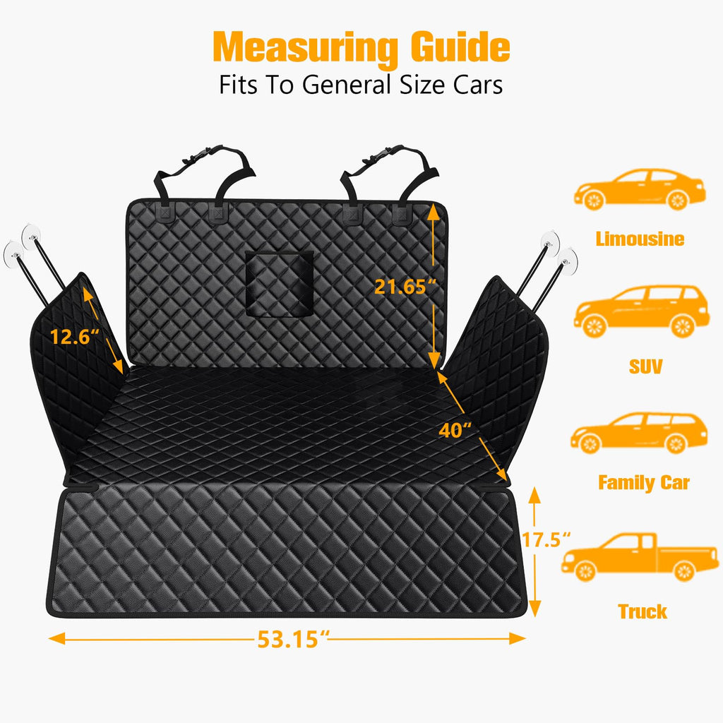 PETICON — Cubierta Protectora Impermeable para Maletero de SUV, Sedán y Van con Protector de Cajuela y Antideslizante para Perros