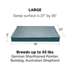 Furhaven — Cama Ortopédica con Cubierta Lavable y Desmontable para Perro