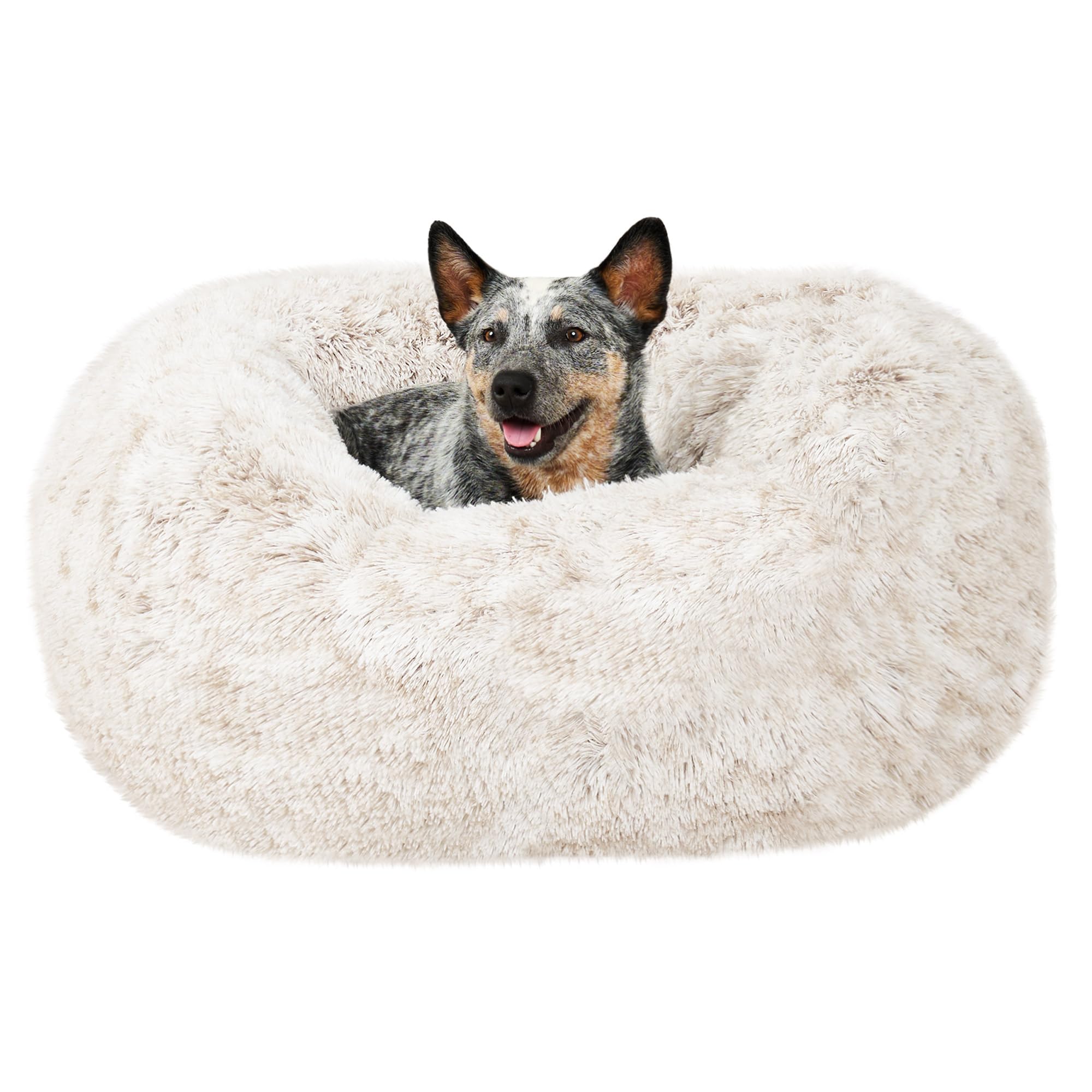 FurHaven Calming Cuddler — Cama Donut Calmante de Peluche para Perros y Gatos