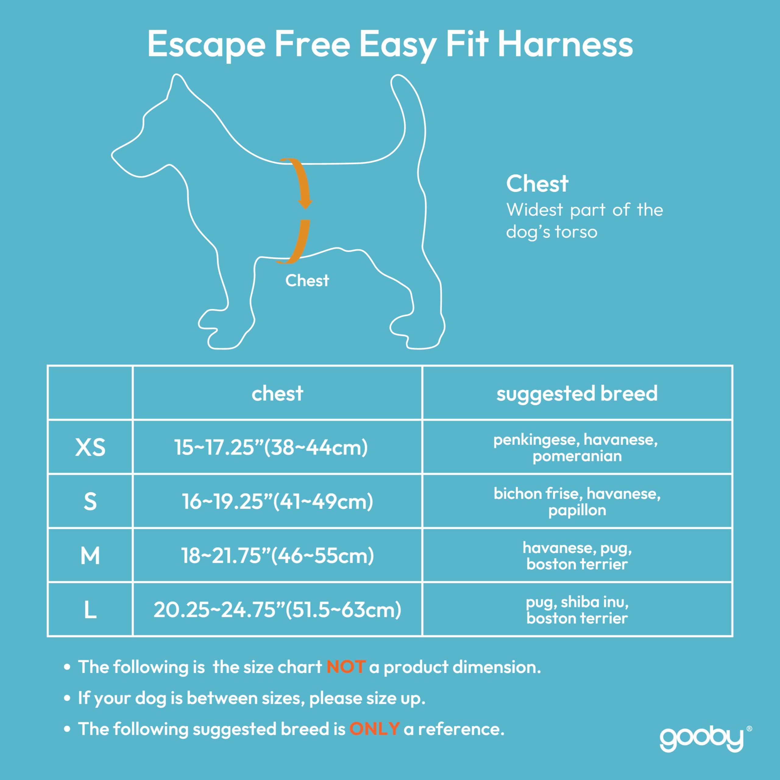 Gooby Escape Free Easy Fit — Arnés Antijale con Diseño Step-In y Hebilla de Liberación Rápida para Perros Pequeños y Medianos
