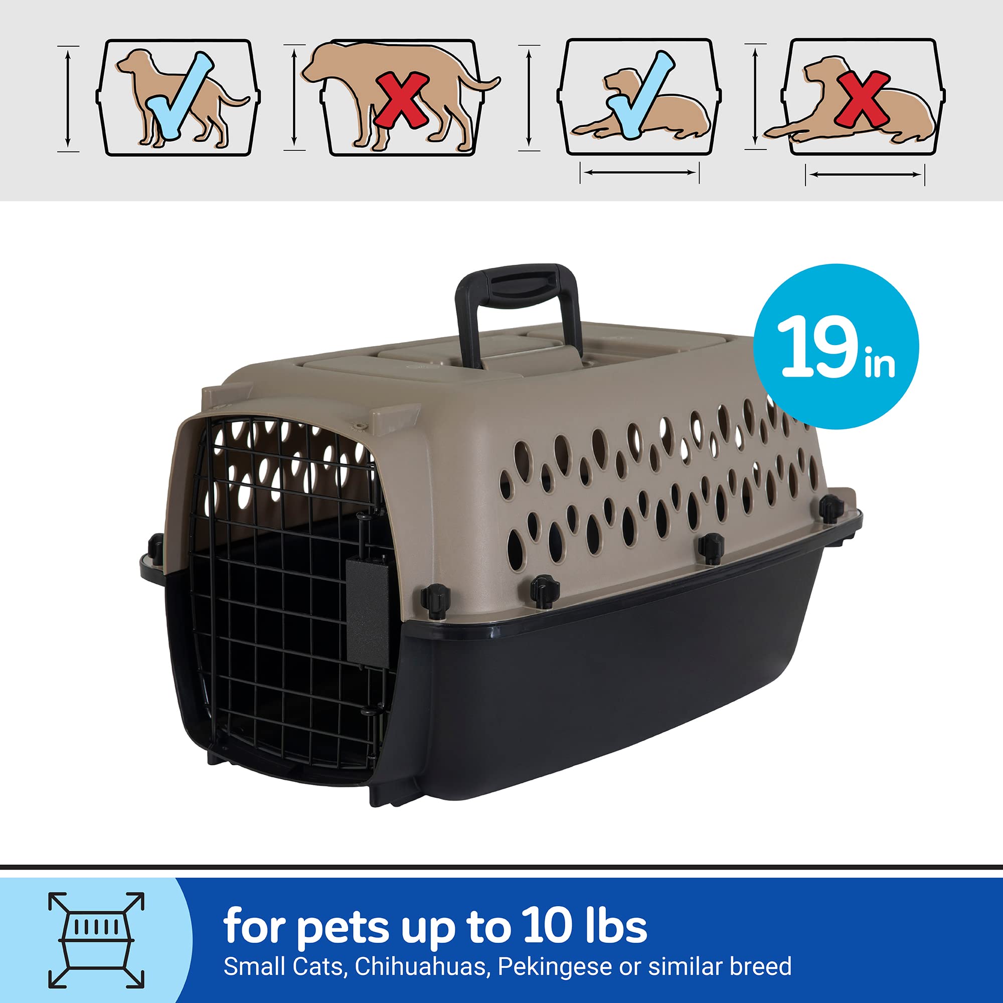 Petmate Vari Kennel — Jaula Transportadora Resistente para Perro