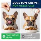StrellaLab Fish Oil — Gomitas de Omega 3 para Perros con Alivio de Alergias, Comezón y Muda de Pelo