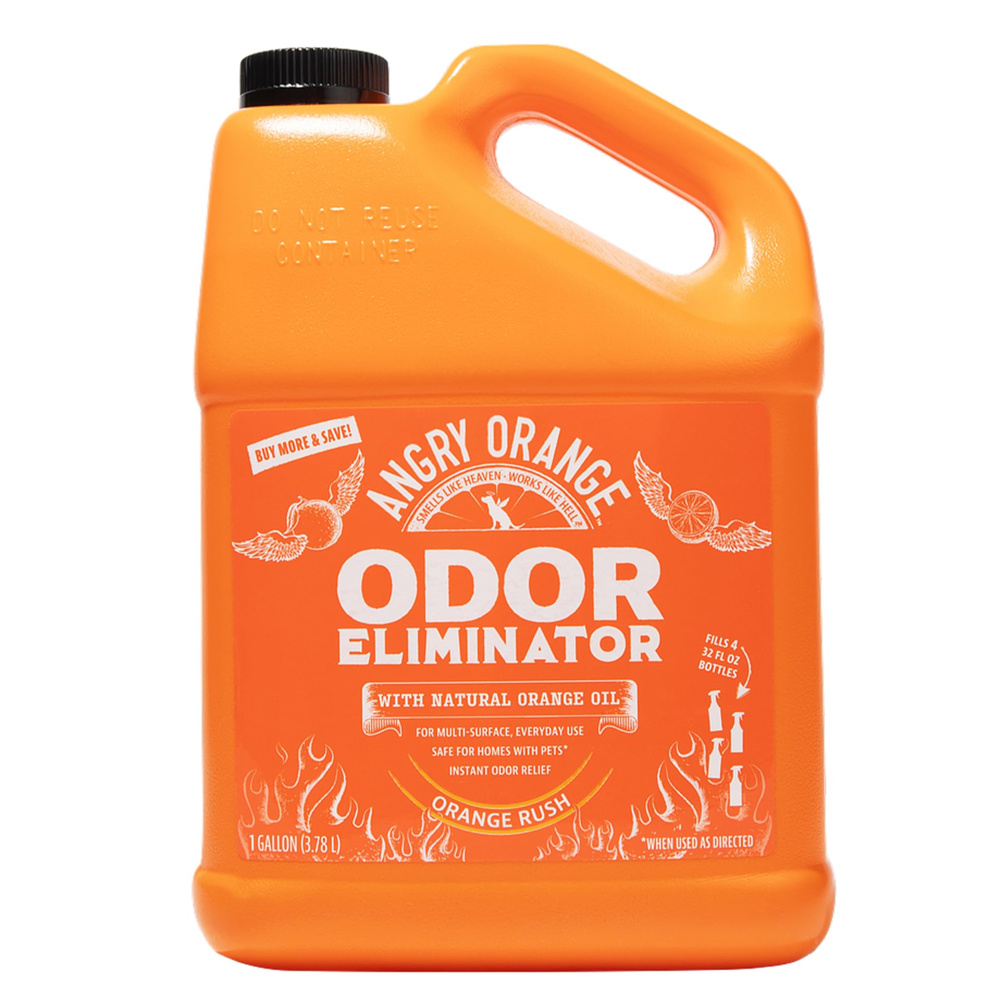 Angry Orange — Eliminador de Olores para Mascotas con Aceite Natural de Naranja para Orina de Perro y Gato, Manchas en Alfombras y Malos Olores