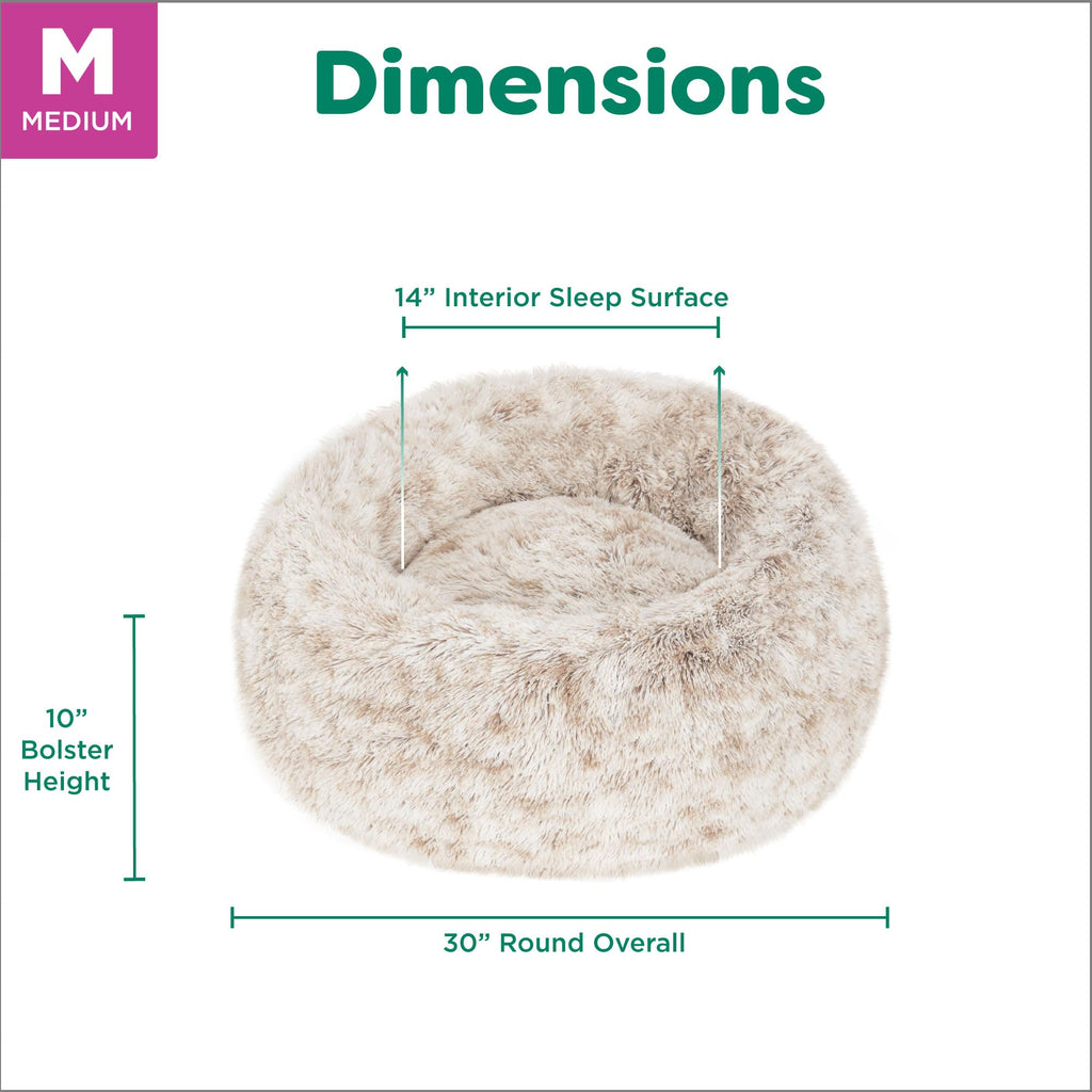 FurHaven Calming Cuddler — Cama Donut Calmante de Peluche para Perros y Gatos