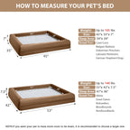WNPETHOME — Cama Ortopédica Sofá para Perro XL con Cubierta Extraíble Impermeable y Bordes Acolchados