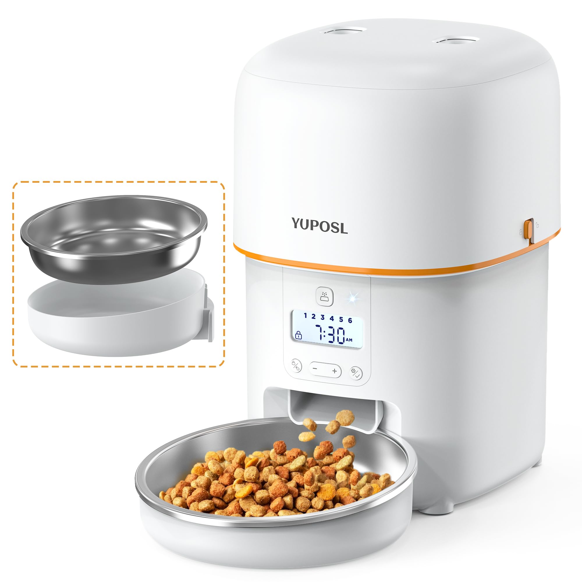 Yuposl — Comedero Automático Programable para Gatos y Perros con Control de Porciones y Batería de 180 Días
