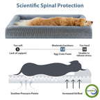 WNPETHOME — Cama Ortopédica Sofá para Perro XL con Cubierta Extraíble Impermeable y Bordes Acolchados