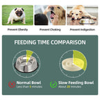 Havniva — Tazón Comedero Lento de Cerámica para Mascotas — Alimentación Pausada y Saludable para Perros y Gatos