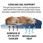 Furhaven Cooling Gel — Cama Refrescante con Gel para Perro