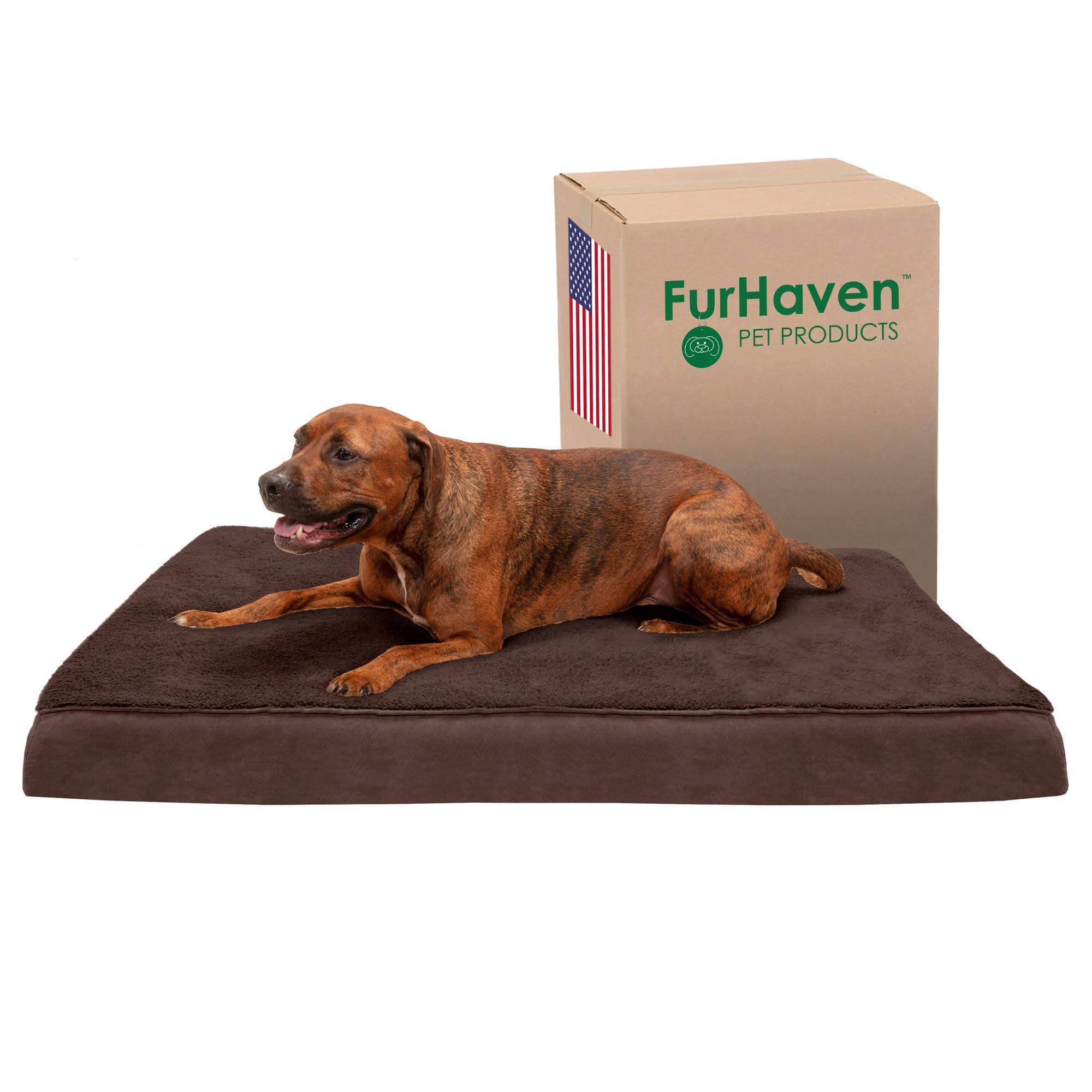 Furhaven — Cama Ortopédica con Cubierta Lavable y Desmontable para Perro