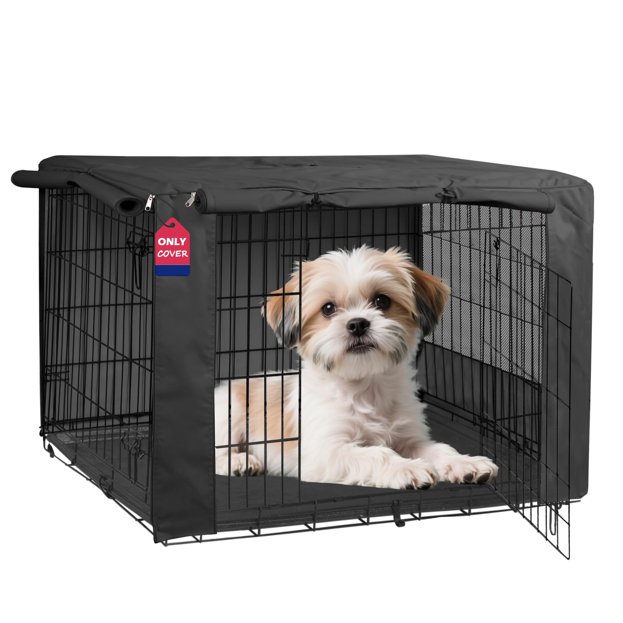 HiCaptain — Cubierta para Jaula de Perro en Poliéster 600D, Resistente al Viento y al Agua, para Uso Interior y Exterior