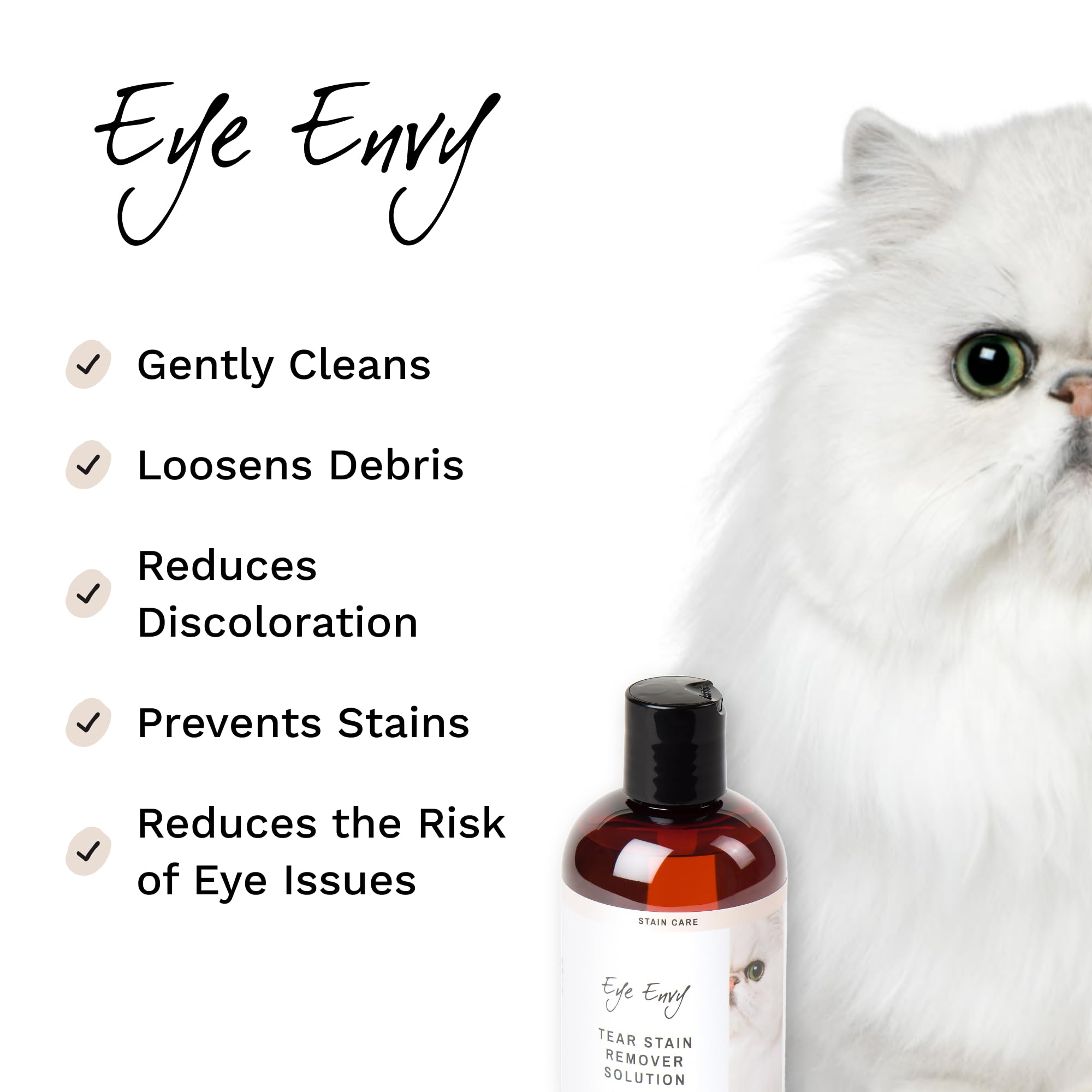 Eye Envy Tear Stain Remover Solution — Solución Removedora de Manchas de Lágrimas para Gatos