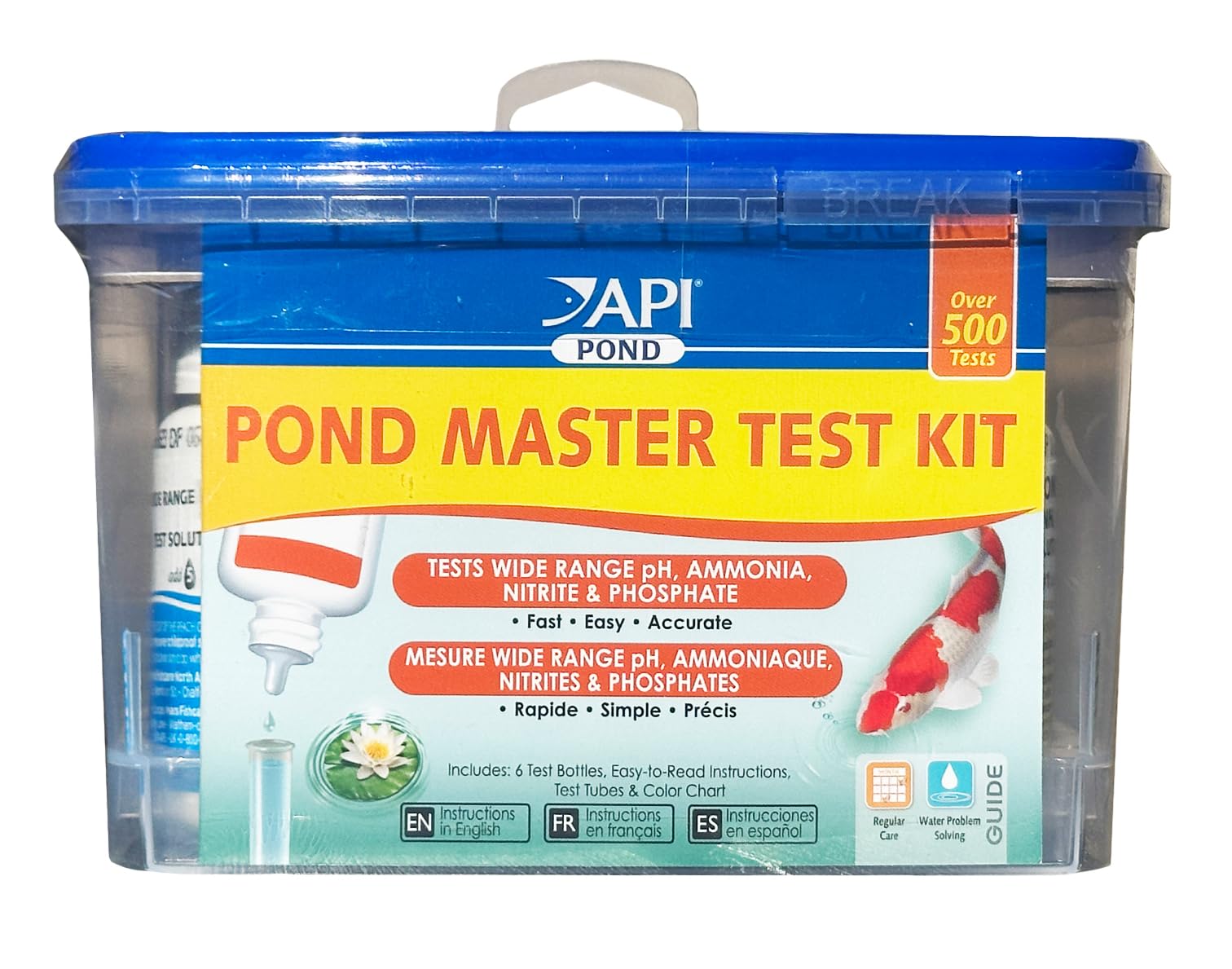 API Kit de Pruebas de Agua — Analizador Completo de Calidad del Agua para Acuarios y Mascotas Acuáticas