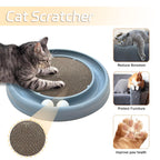 LYCTDD — Rascador Interactivo con Pista de Bolas y Tablero Rascador para Gatos Adultos y Gatitos de Interior