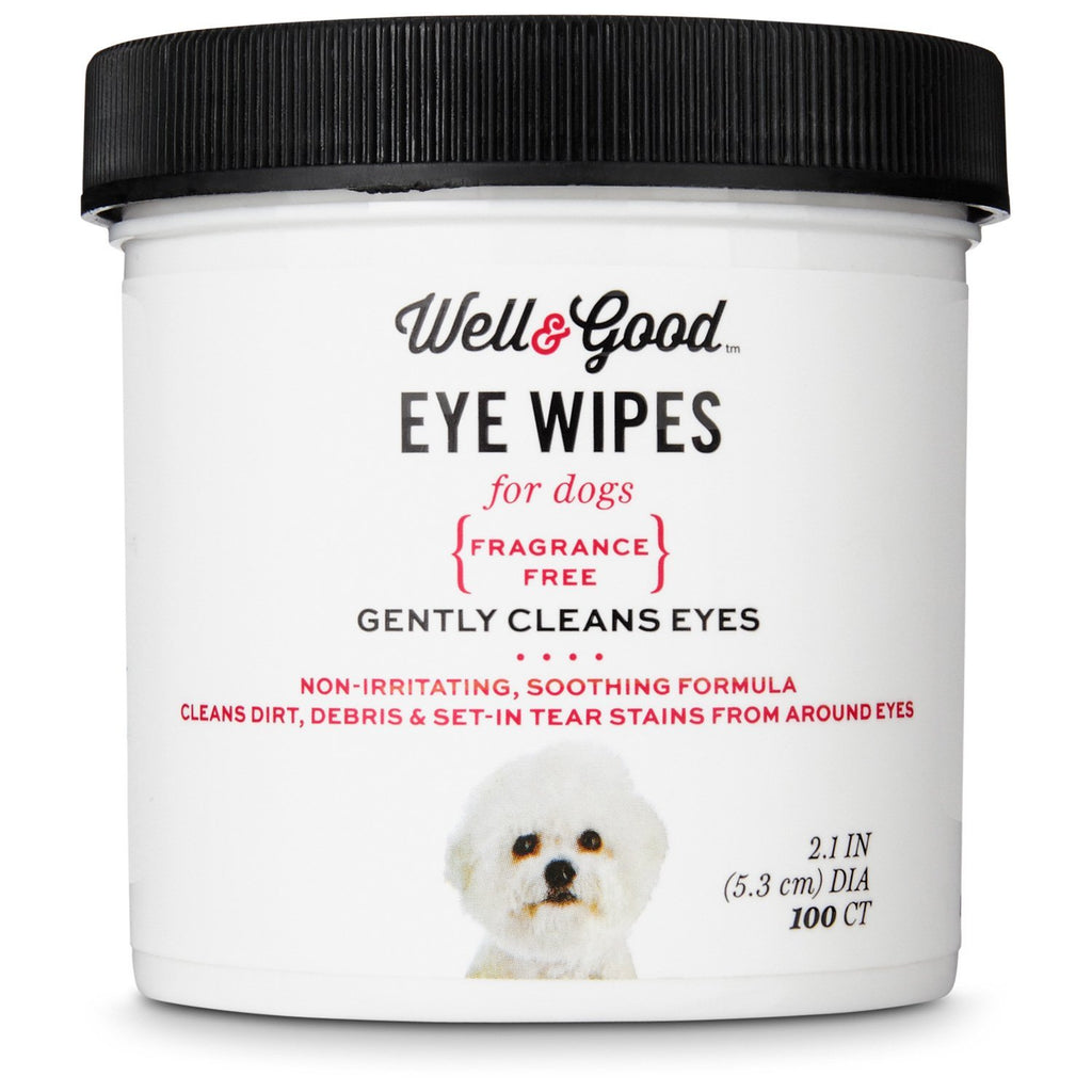Well & Good — Toallitas Húmedas para los Ojos de Perros, Paquete de 100 Toallitas para Limpieza Ocular