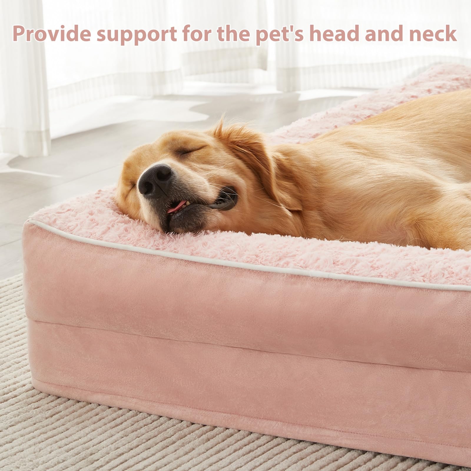 BFPETHOME — Cama Ortopédica Impermeable Estilo Sofá con Cubierta Lavable y Base Antiderrapante para Perros