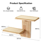 FUKUMARU — Repisas de Pared para Gatos, Plataformas Flotantes de Madera con Forma de Árbol para Trepar, Jugar y Descansar