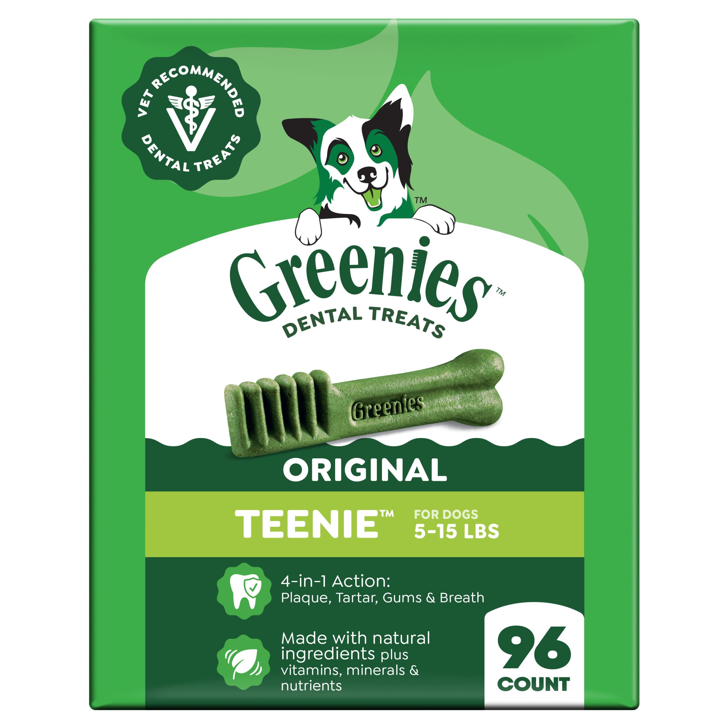 Greenies Teenie — Premios Dentales Naturales para Perro Pequeño