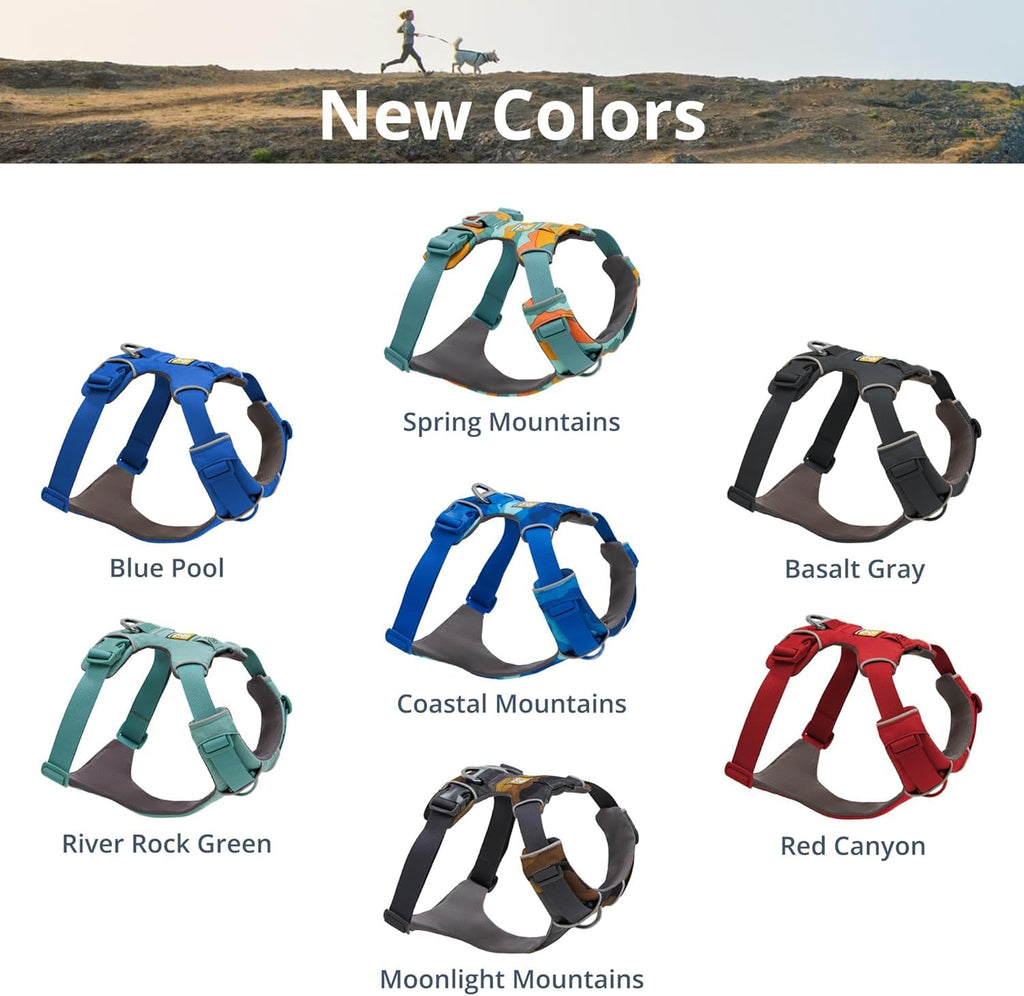 Ruffwear Front Range — Arnés Acolchado con Doble Enganche y Fácil Ajuste para Perro