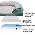 Furhaven Cooling Gel — Cama con Gel Refrescante para Perro