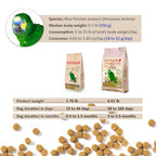Psittacus High Protein — Dieta Completa en Pellets para Amazonas, Cacatúas y Cotorras de Collar