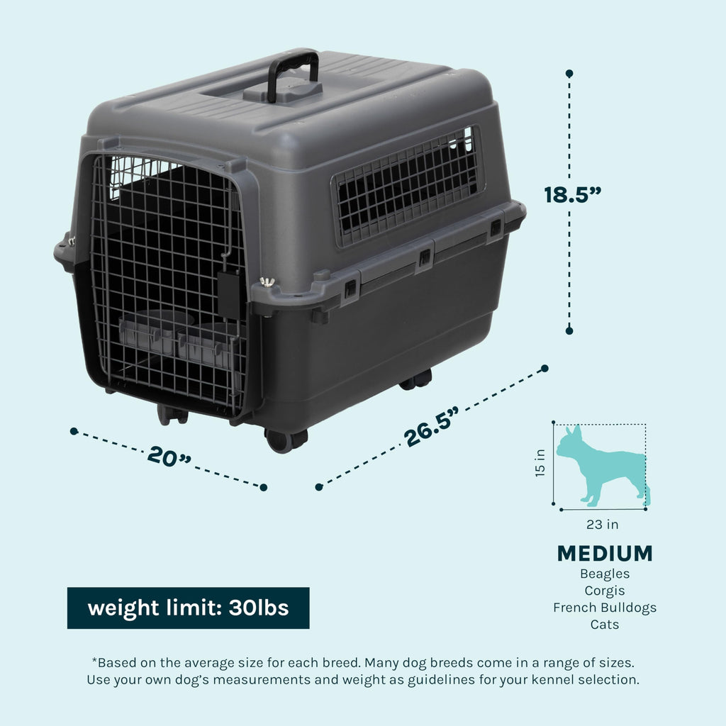 SportPet — Kennel de Viaje Certificado por Aerolíneas con Comederos para Perros y Gatos