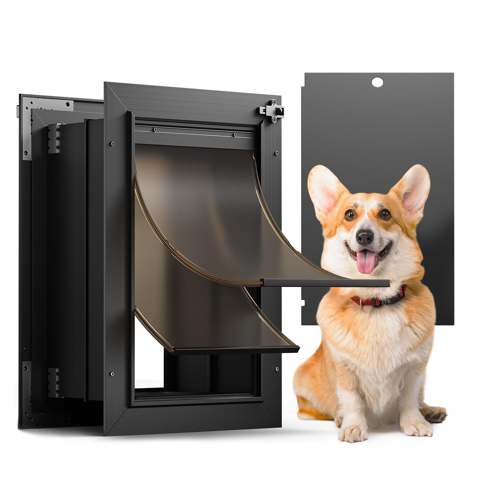 VOSOIR — Puerta para Perros en Pared — Gatera de Instalación en Muro para Perros