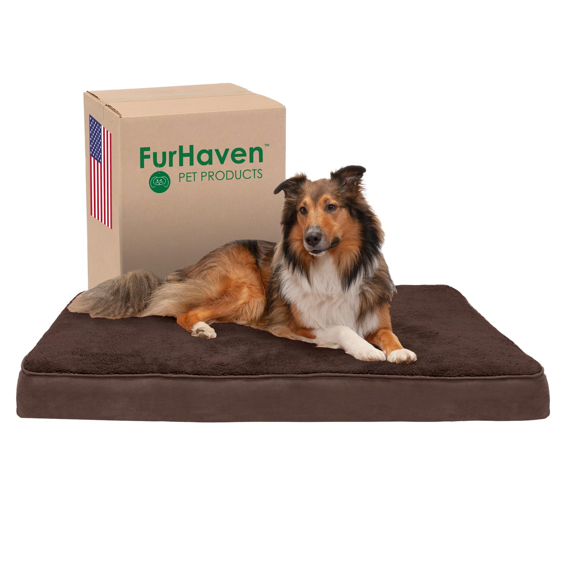 Furhaven — Cama Ortopédica con Cubierta Lavable y Desmontable para Perro