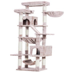 Heybly Torre para Gatos Grandes — Árbol Multinivel con Perchas Anchas, Cueva y Tablero Rascador para Gatos de hasta 9 kg