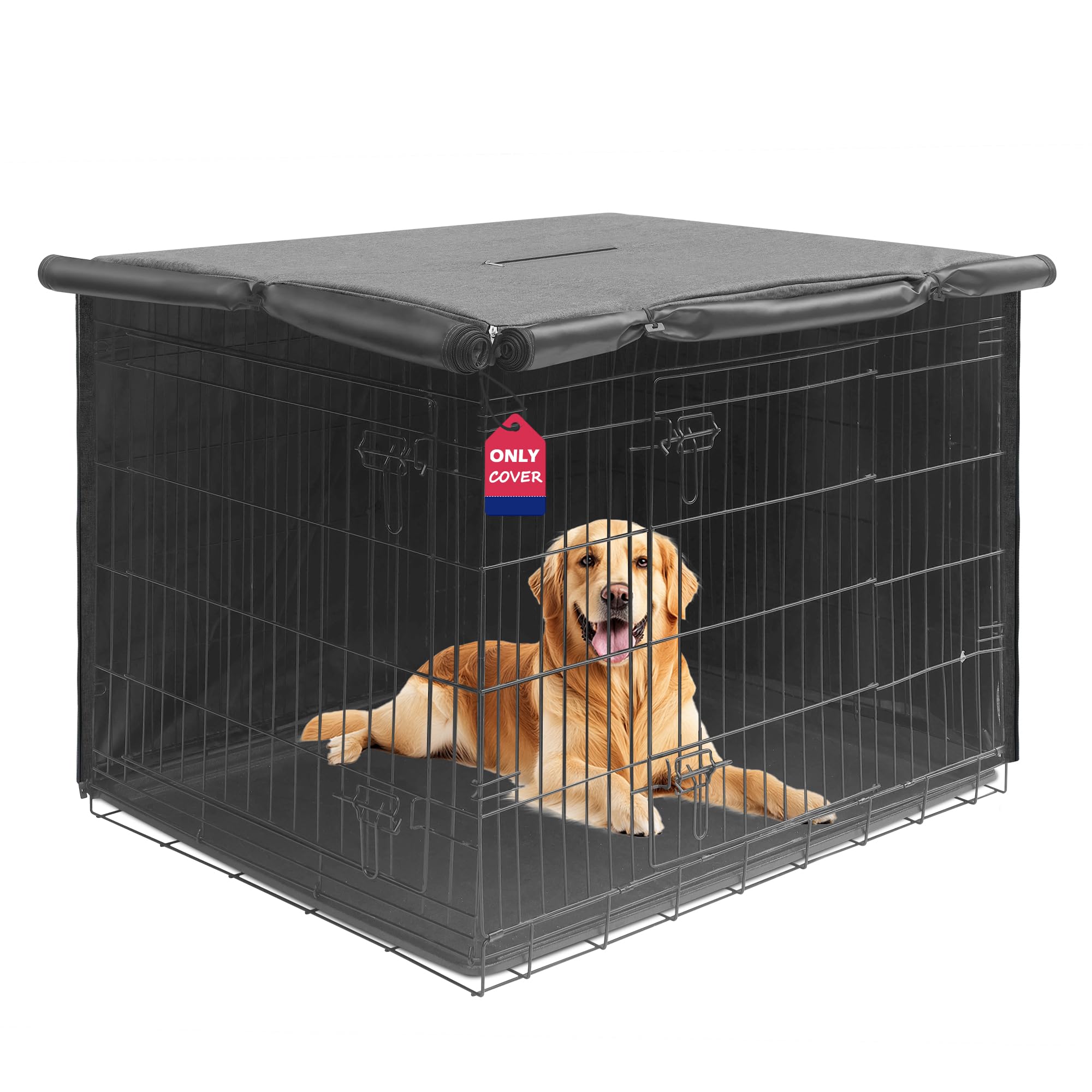 HiCaptain — Cubierta para Jaula de Perro en Poliéster 600D, Resistente al Viento y al Agua, para Uso Interior y Exterior
