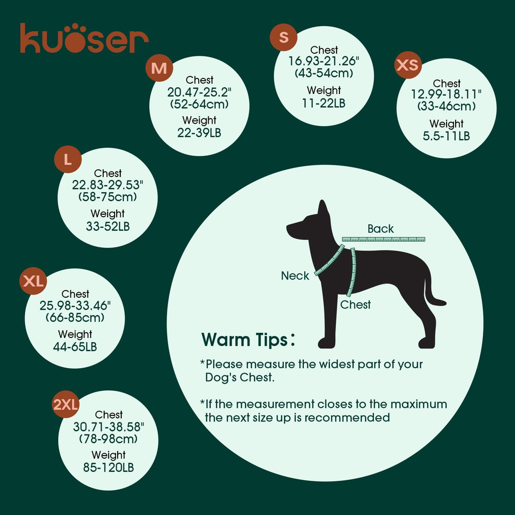 Kuoser — Chaleco Salvavidas con Alta Flotación, Tiras Reflectantes y Asa de Rescate para Perros