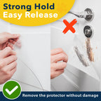 PROTECTO Heavy Duty Door Protector from Dog Scratching, Clear Door Scratch Protector, Easy & Quick to Install on Window, Wall, Screen & Sliding Doors, Cat Scratch Guard for Indoors Outdoors