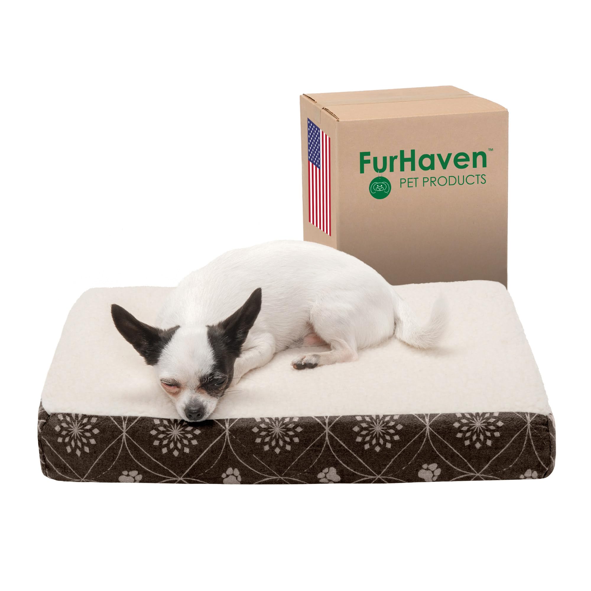 Furhaven — Cama Ortopédica con Cubierta Lavable y Desmontable para Perro