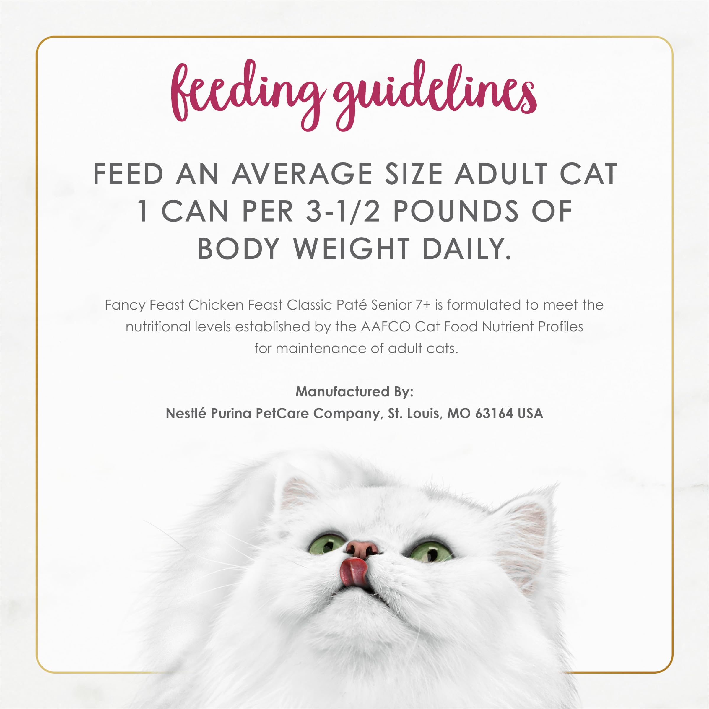 Purina Fancy Feast Paté Húmedo para Gatos Senior 7+ Años con Pollo Real — Paquete de 24 Latas de 85g