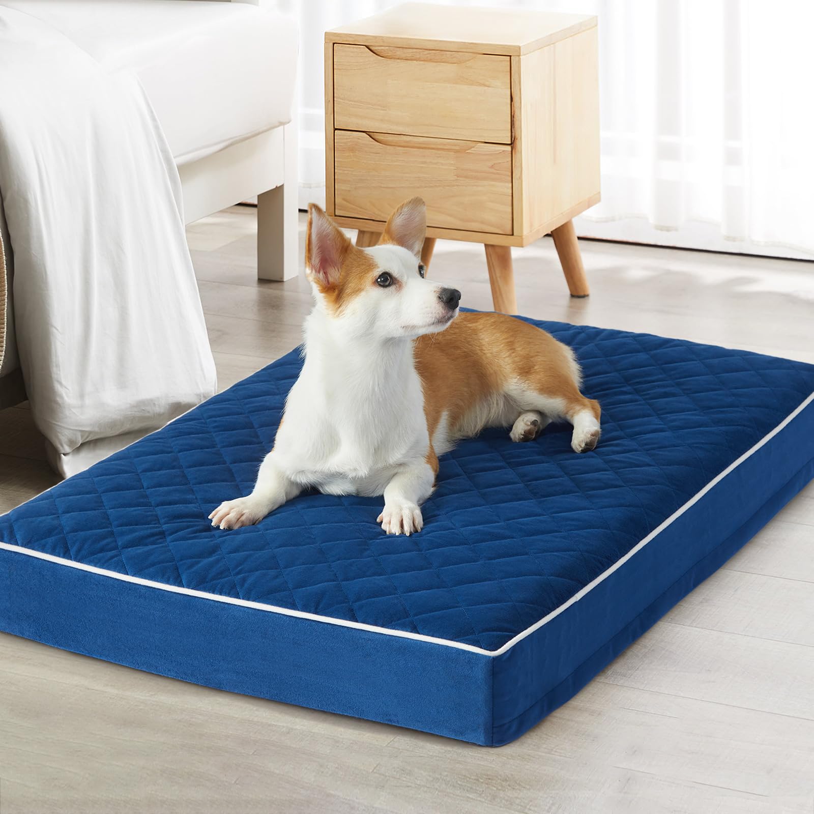 WNPETHOME — Cama Ortopédica Impermeable con Funda Lavable y Base Antideslizante para Perro