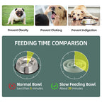 Havniva — Tazón Comedero Lento de Cerámica para Mascotas — Alimentación Pausada y Saludable para Perros y Gatos