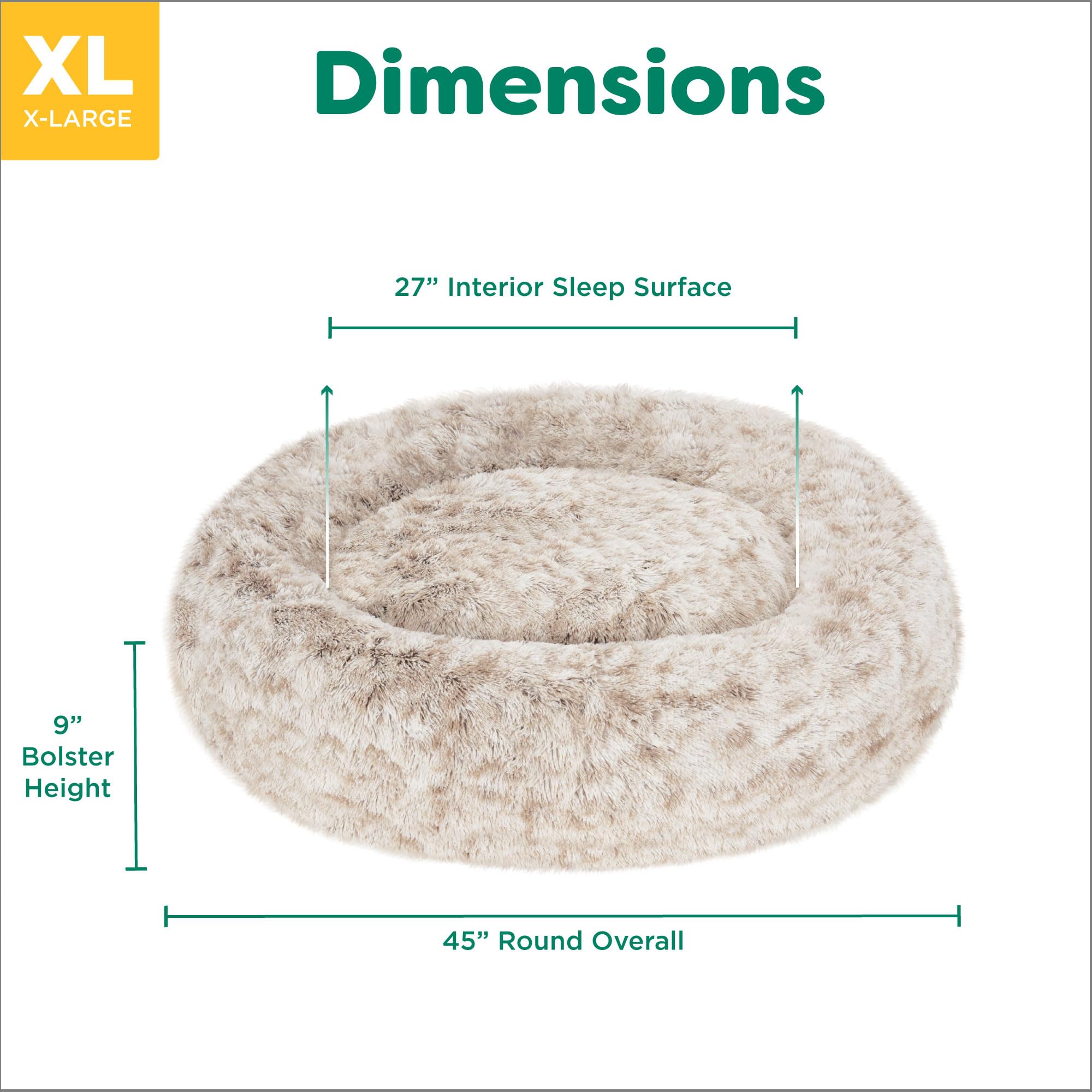 FurHaven Calming Cuddler — Cama Donut Calmante de Peluche para Perros y Gatos