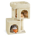 Feandrea — Torre Rascador para Gatos con Condo, Perchas y Postes de Sisal