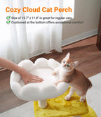 Happi N Pets Cloud — Torre Rascador con Cama, Percha y Juguetes para Gato
