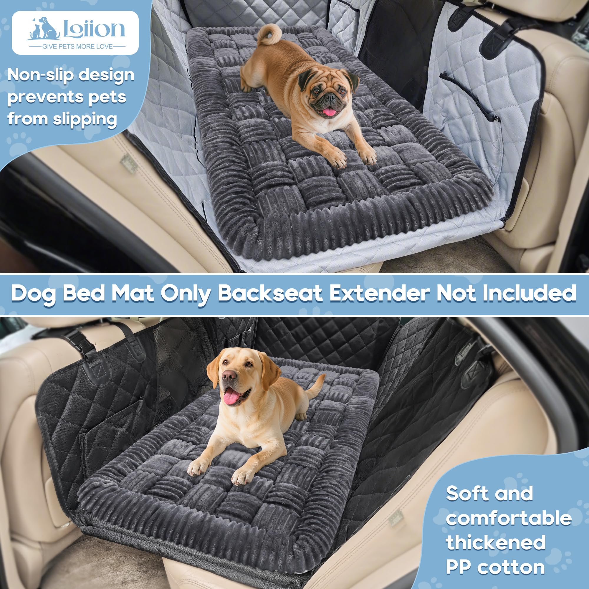 Loiion — Cama para Perro con Diseño Escocés y Funda Protectora para Sofá