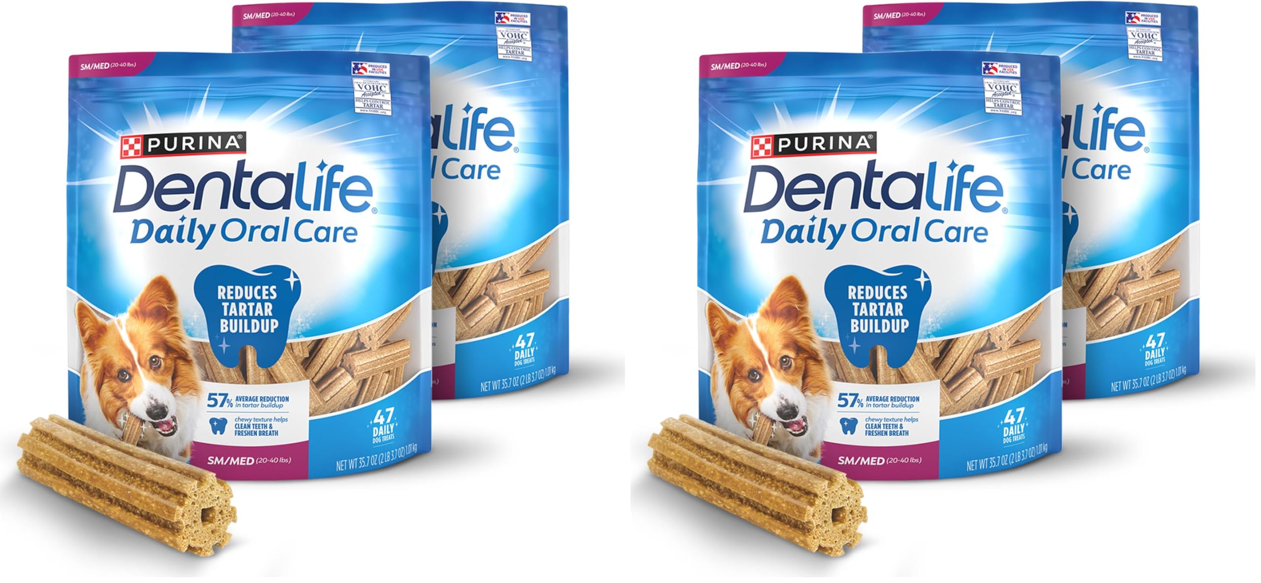DentaLife Daily Oral Care — Premios Dentales de Cuidado Bucal Diario para Perros Pequeños y Medianos