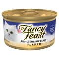 Purina Fancy Feast Alimento Húmedo para Gatos Adultos Sabor Pescado y Camarón en Hojuelas — Paquete de 24 Latas de 85g
