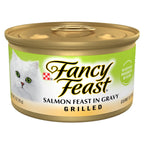 Purina Fancy Feast Grilled — Alimento Húmedo para Gato con Salmón en Salsa (Caja de 24 latas)