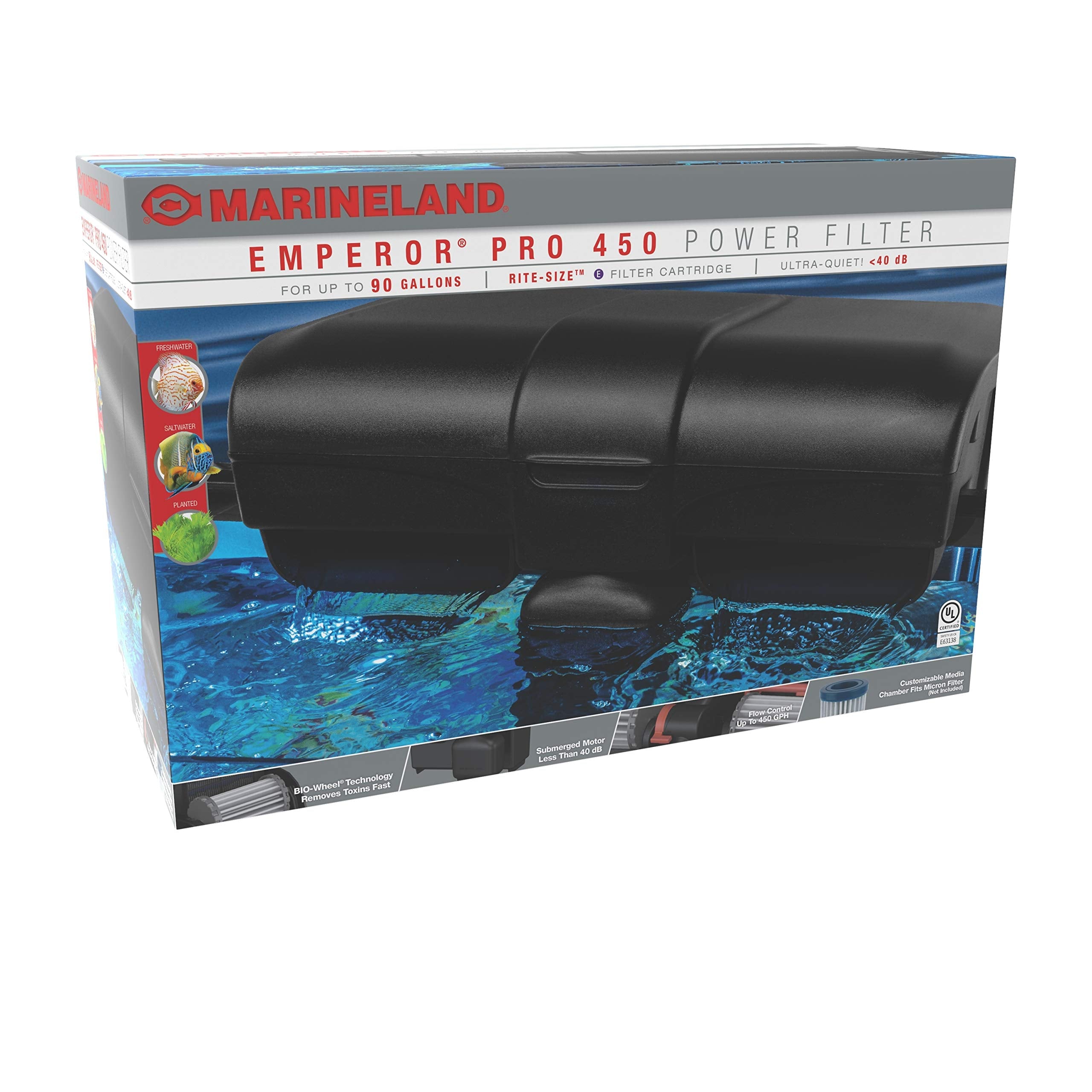 ML FLTR Emperor 400BD CT — Filtro Purificador de Agua para Acuarios y Mascotas