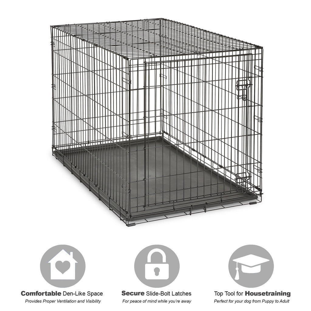 New World — Jaula para Perro Plegable de Metal con Doble Puerta