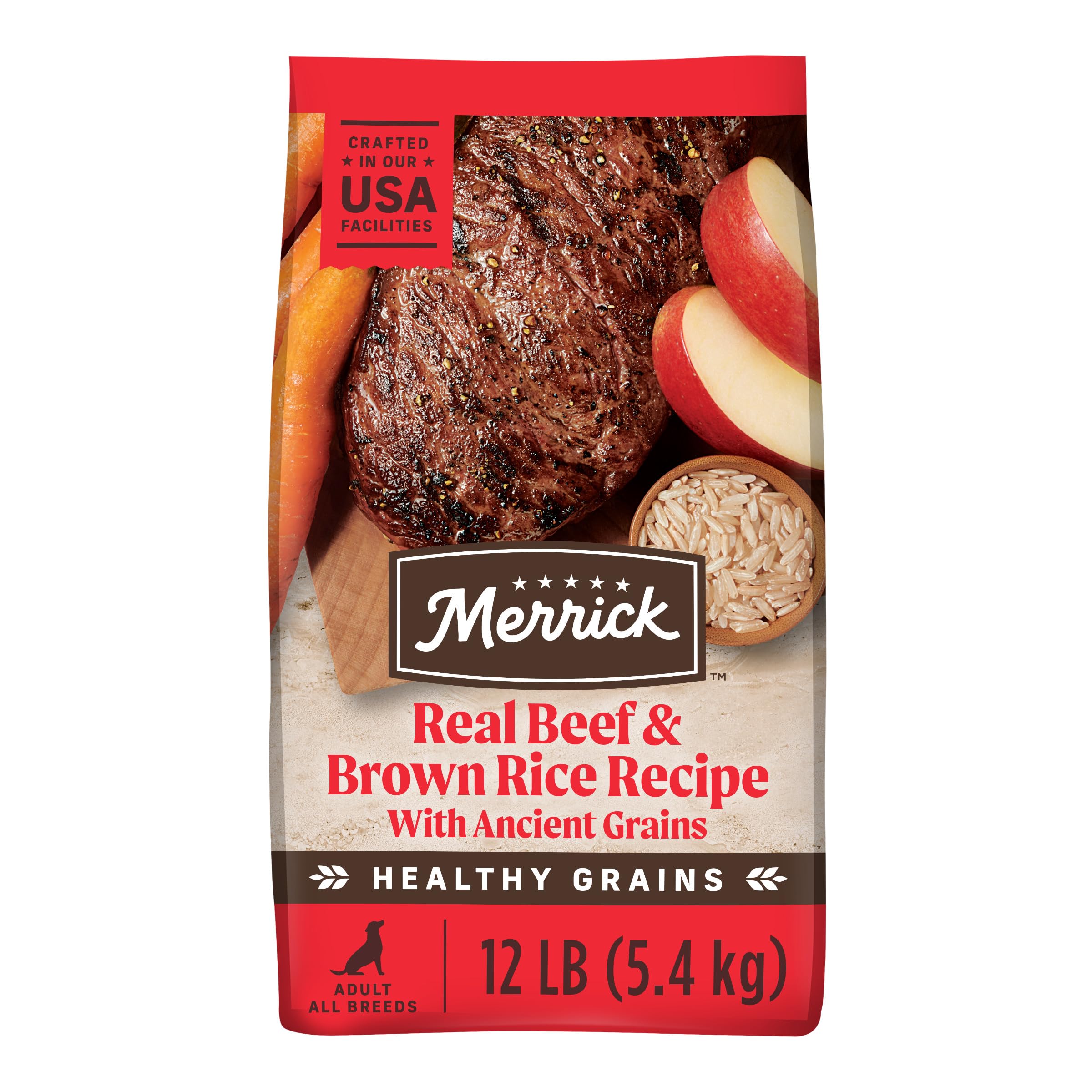Merrick Classic Healthy Grains — Croquetas con Granos Saludables y Carne Real para Perro